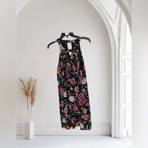 As U Wish Black‎ Floral Dress~ Size Large 
Summertime ~ Dressy Casual